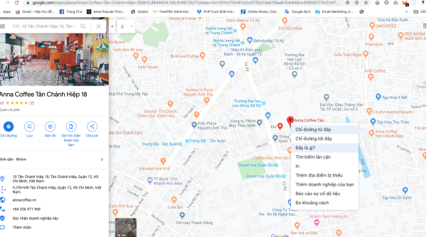 Cách lấy tọa độ google map để cập nhập vào web