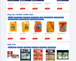 MẪU WEBSITE BÁN SƠN VỚI THIẾT KẾ SANG TRỌNG MANG PHONG CÁCH RIÊNG