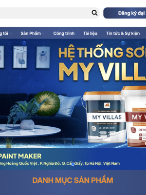 Thiết kế web bán sơn My Villas